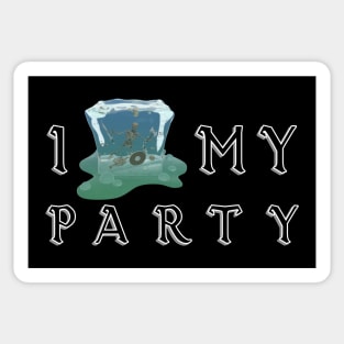 I Love My Party Sticker